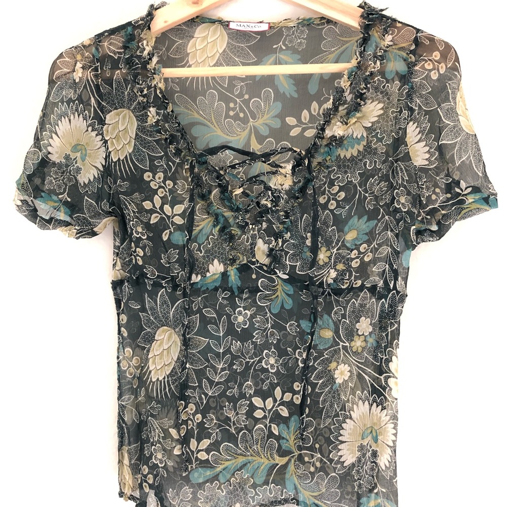 Max&Co floral chemise blouse